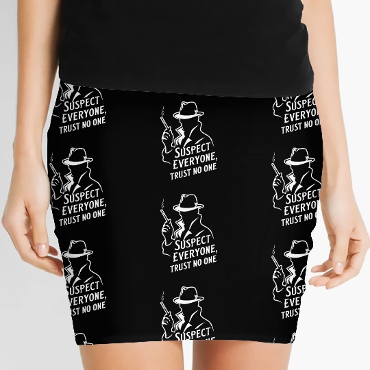 Suspect Everyone, Trust No One - Perfect Murder Women's Mini Skirts
