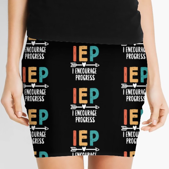 IEP I Encourage Progress Special Education Teacher Women's Mini Skirts