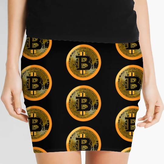 Bitcoin: The Symbol of the Digital Revolution Women's Mini Skirts