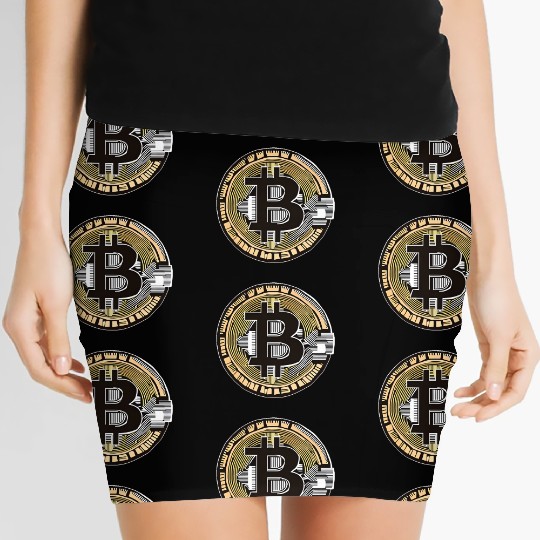 Bitcoin: The Symbol of the Digital Revolution Women's Mini Skirts