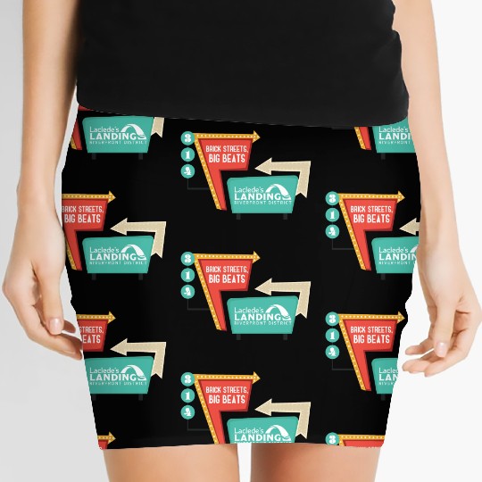 Brick Streets, Big Beats Light Women's Mini Skirts