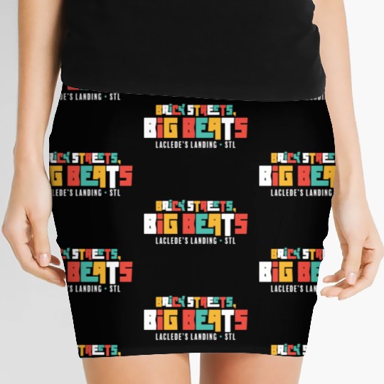 Brick Streets, Big Beats - Dark Women's Mini Skirts