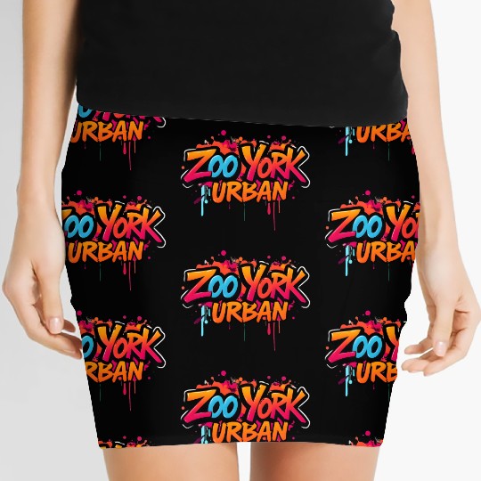 Zoo York Urban Graffiti Street Art Women's Mini Skirts