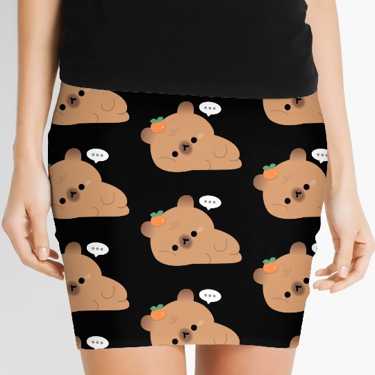 Tired Capybara Women's Mini Skirts