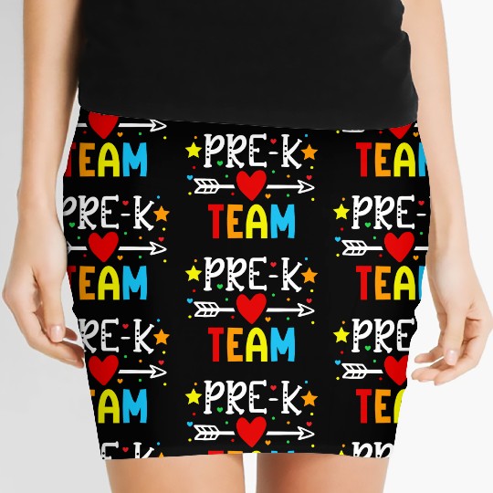 Pre-K Team - Preschool Teacher Women's Mini Skirts