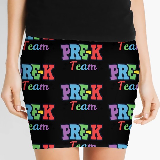 Pre-K Team - Preschool Teacher Women's Mini Skirts