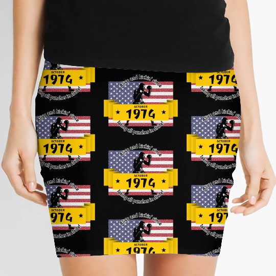 50th birthday Alive and kickin since 10/1974 Women's Mini Skirts