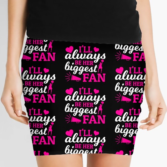 Always Her Fan Cheer Mom Cheerleading Mother's Day Women's Mini Skirts