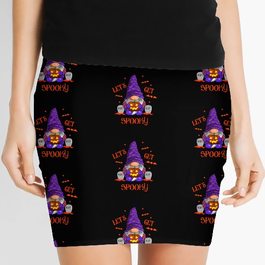 Halloween Gnomes, Happy Halloween Women's Mini Skirts