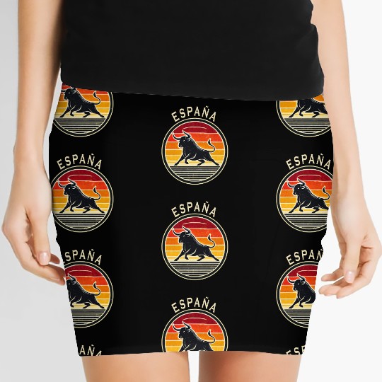Spain Taurus Design Women's Mini Skirts