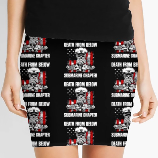 Death From Below Submarine Chapter Patriotic Women's Mini Skirts