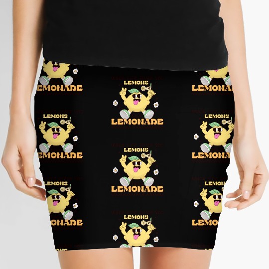 Lemon Quote Women's Mini Skirts