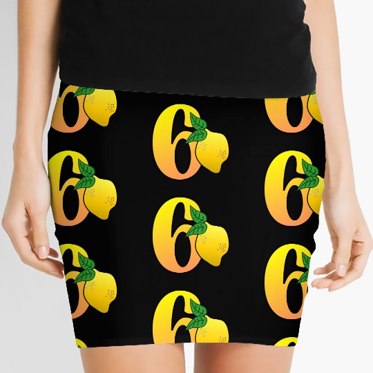 Number 60th Birthday - Lemon Women's Mini Skirts