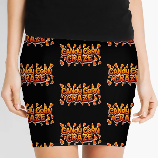 Candy Corn Craze! Women's Mini Skirts