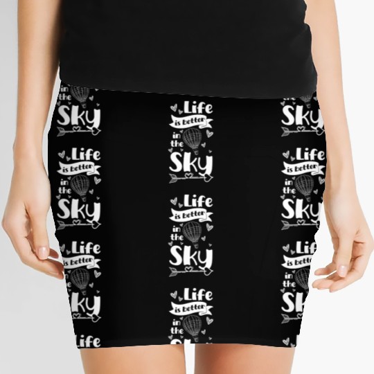 Hot Air Balloon Company Driving Sport Women's Mini Skirts