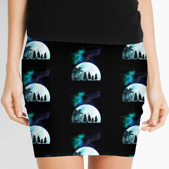 fox and rabbit in forest Women's Mini Skirts
