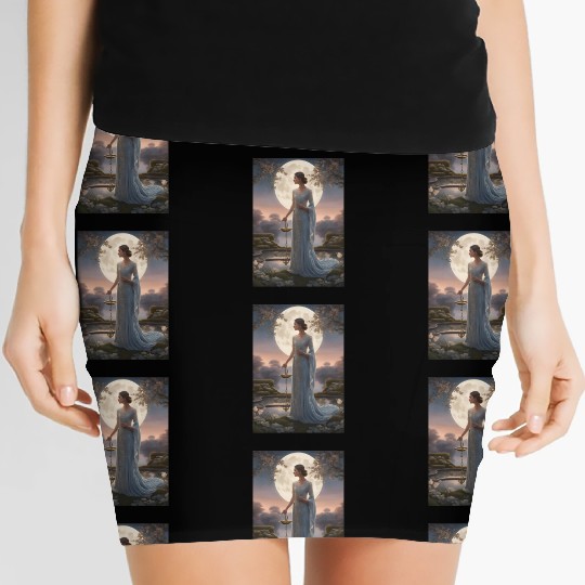 Libra Elegance: Symbol of Balance and Harmony Women's Mini Skirts