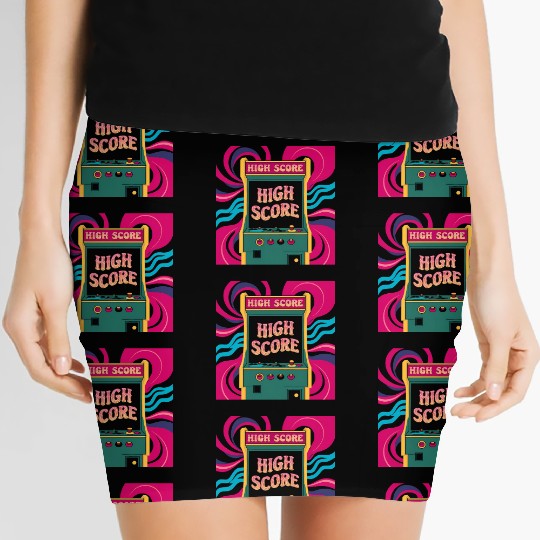 Retro Wave 02 Women's Mini Skirts