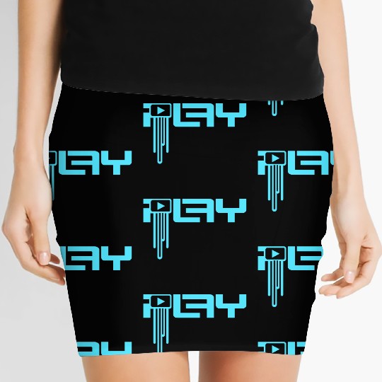 Play Icon Party On Techno DJ Music Graffiti Drops Women's Mini Skirts