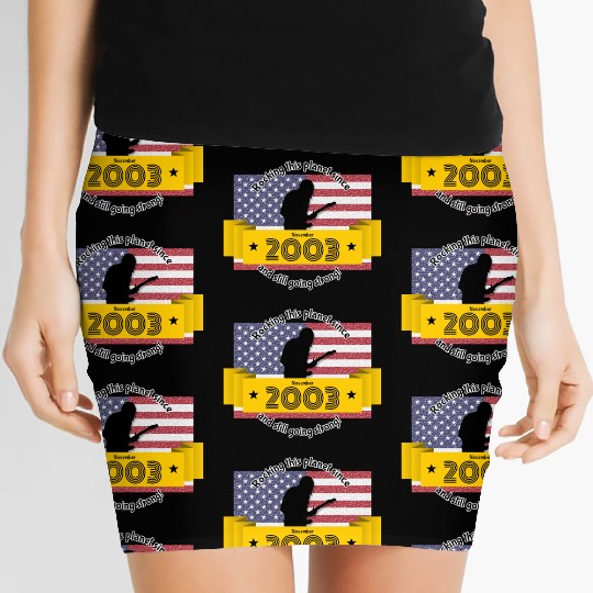 21st birthday Rocking this planet since 11/2003 Women's Mini Skirts