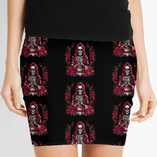 la Santa Muerte Saint Death Women's Mini Skirts