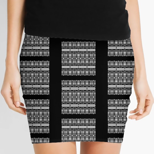 Traditional tribal geometric pattern. Women's Mini Skirts