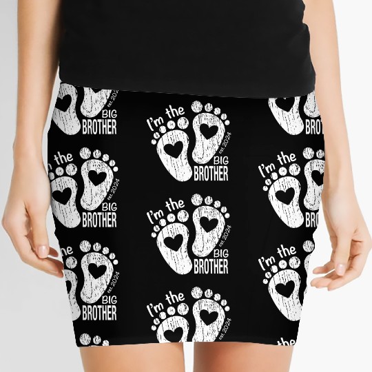 I’m the big brother -newborn sibling design Women's Mini Skirts
