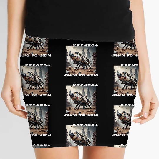 Brick Starship 001 Women's Mini Skirts