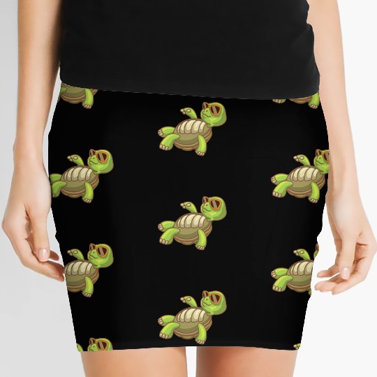 Sea Turtle Ocean Beach Relaxing Turtle Women's Mini Skirts