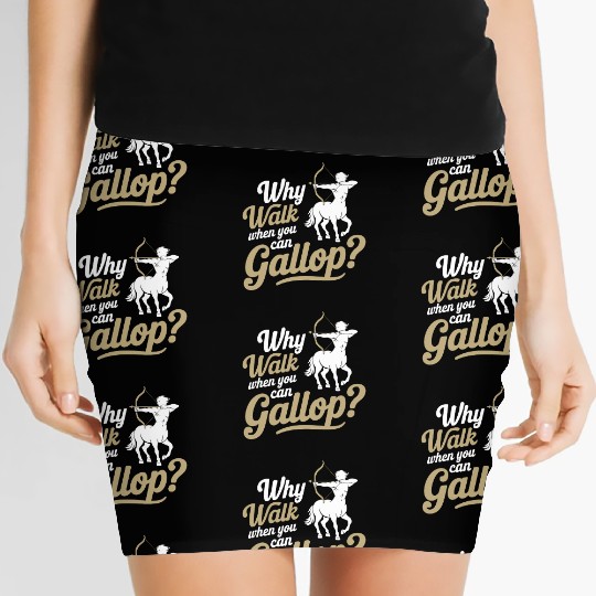 Funny Sagittarius Women's Mini Skirts