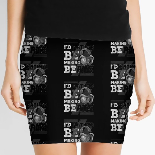 Dj Musician Dance Music Vinyl Women's Mini Skirts