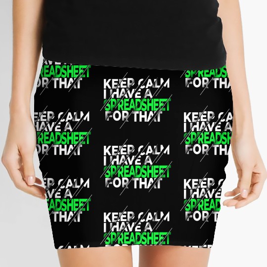 Funny Excel Spreadsheets Lover 3 Women's Mini Skirts