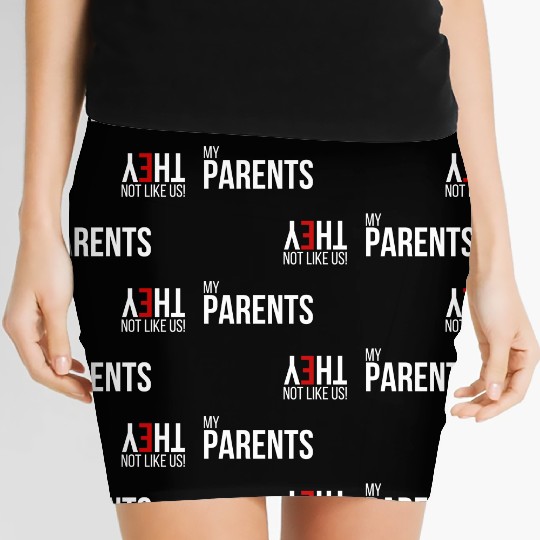 My Parents, They Not Like Us Women's Mini Skirts