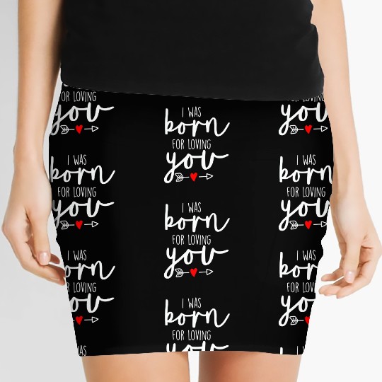 Bride Born For Loving You Bride To Be Engagement Women's Mini Skirts