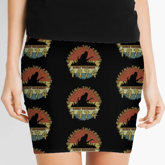 50th birthday Rocking this planet GIT 12/1974 Women's Mini Skirts