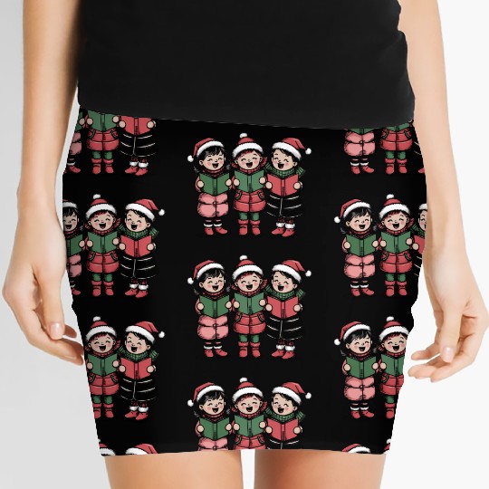 Merry christmas, Christmas Retro Women's Mini Skirts