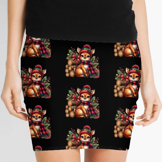 Christmas Merry Christmas For Gift Deer Women's Mini Skirts