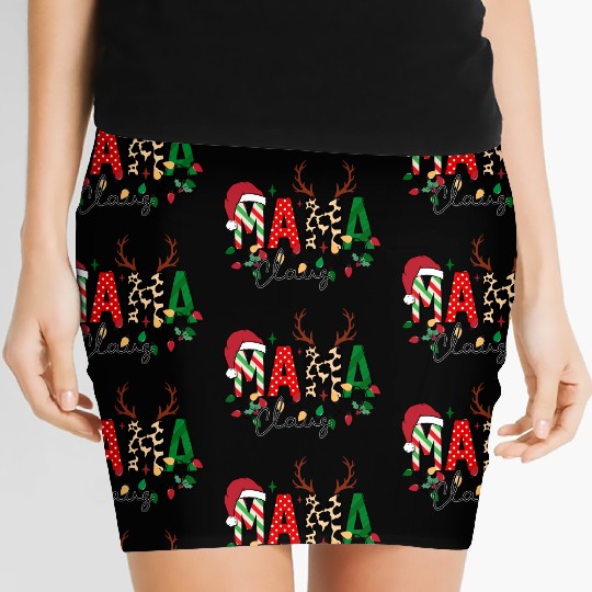 Merry Christmas, Christmas Retro Women's Mini Skirts