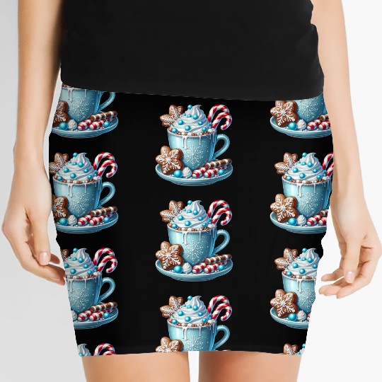 Christmas ice cream, Coquette Chistmas Women's Mini Skirts