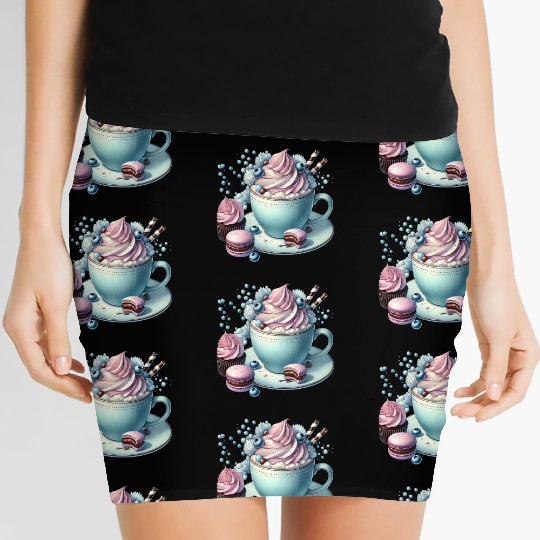 Christmas ice cream, Coquette Chistmas Women's Mini Skirts