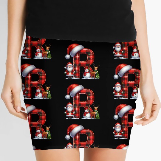 Merry Christmas, Christmas Retro Women's Mini Skirts