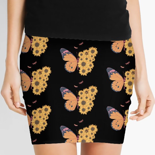 Butterfly design products Women's Mini Skirts