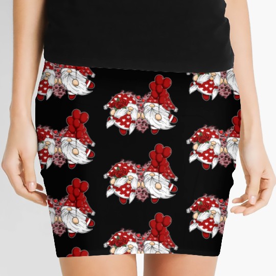 Gnomes Valentines Revelin Women's Mini Skirts