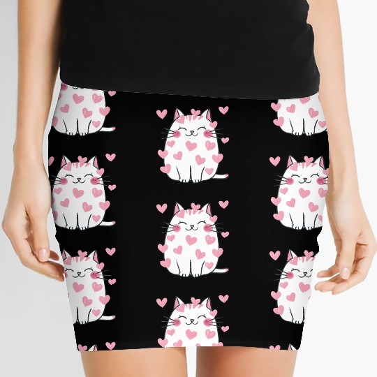 Valentines Cute, Valentine Retro Women's Mini Skirts