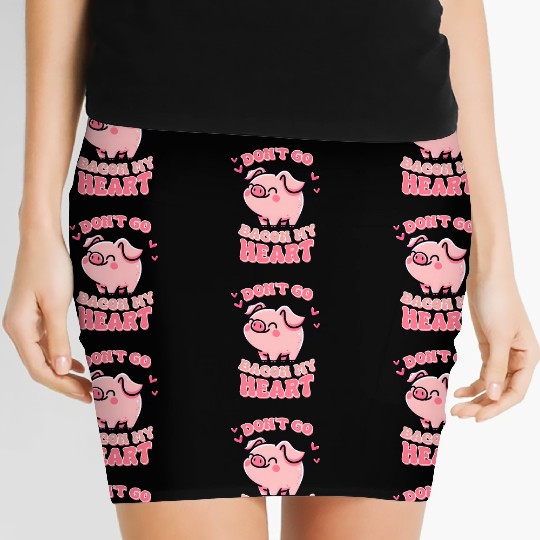 Valentines Day, Retro Valentine, Coquete Valentine Women's Mini Skirts