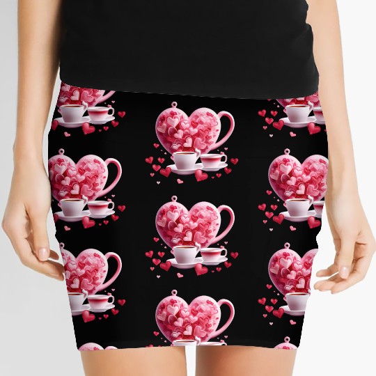 Valentines Day, Valentine Retro Women's Mini Skirts