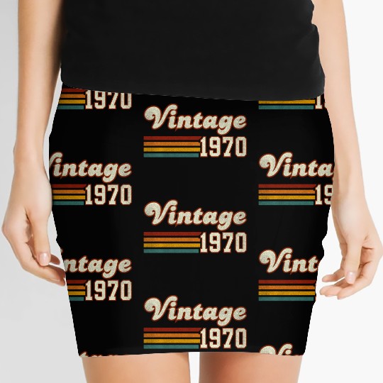 55th Birthday Gift - Vintage 1970 Women's Mini Skirts