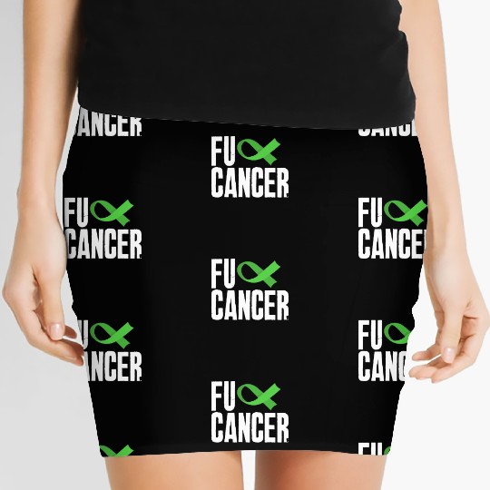 Non-Hodgkin Lymphoma Awareness Fuck Cancer Women's Mini Skirts