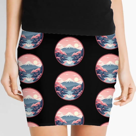 Ancient Japan Women's Mini Skirts