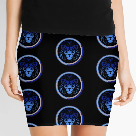 Inspirational Lion design Add your own text Women's Mini Skirts